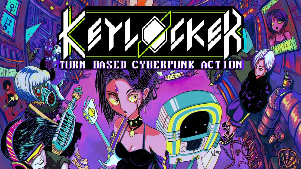An image featuring the game's logo, with musician characters and their instruments framing it.