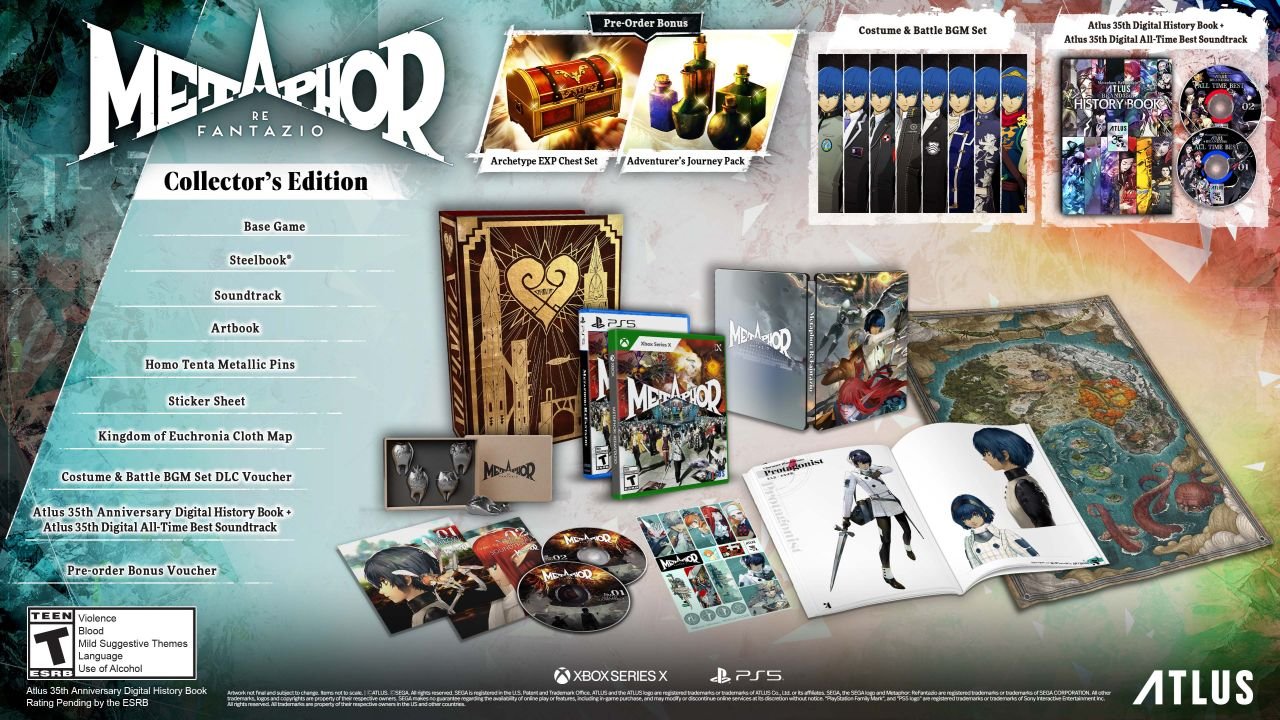 An image of the game's special edition, showing a SteelBook case and a map, among other features.